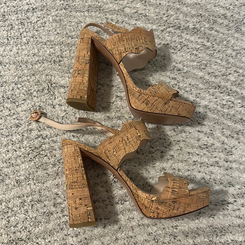 Cork Platform Heels - image 1